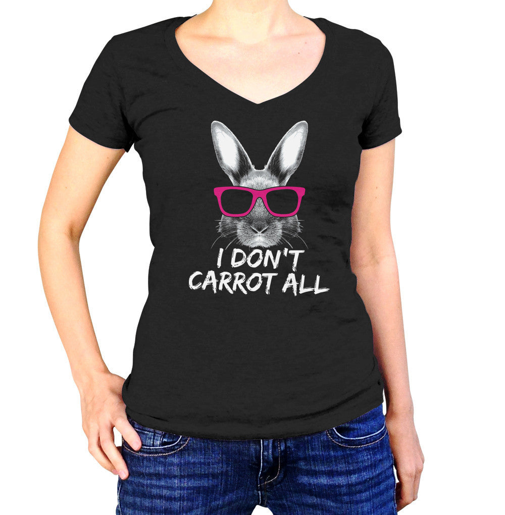 Women’S I Don’T Carrot All Bunny Rabbit Vneck T-Shirt