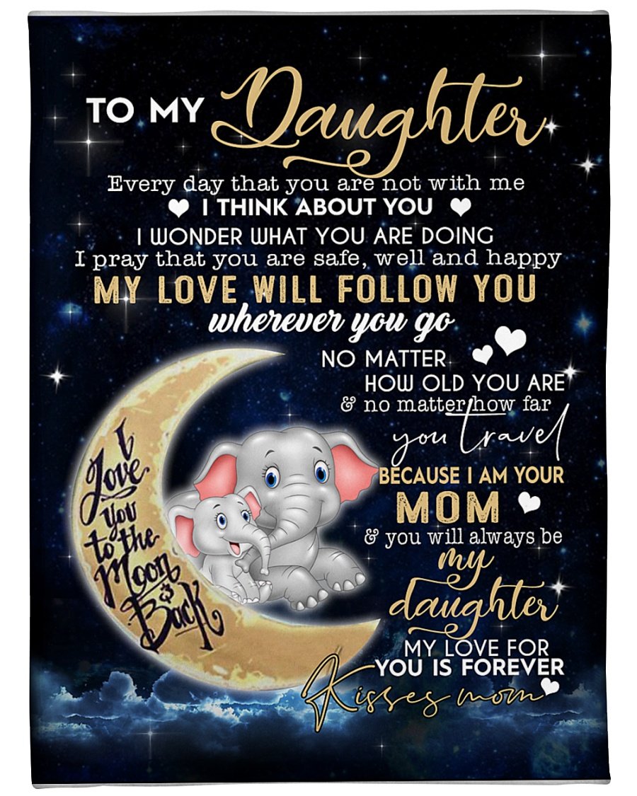 To My Daughter My Love For You Is Forever Blanket Gift For Daughter Gift For Birthday Family Home Decor Bedding Couch Sofa Soft and Comfy Cozy