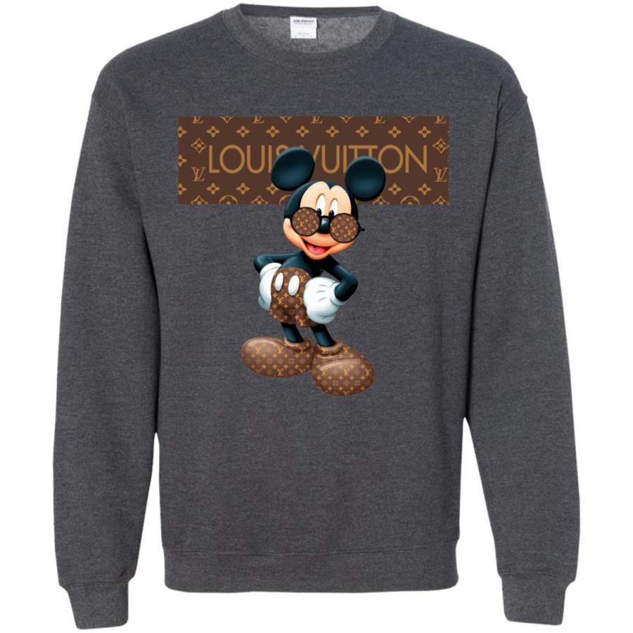 Best Louis Vuitton Mickey Mouse Shirt Crewneck Pullover Sweatshirt – Clothesy shop T-Shirt Store