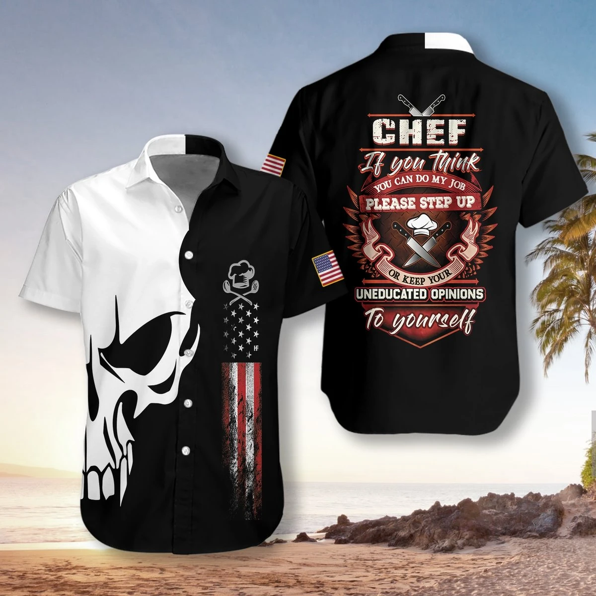 Chef Proud Skull Aloha Hawaii Shirts For Men And Women Ha51191