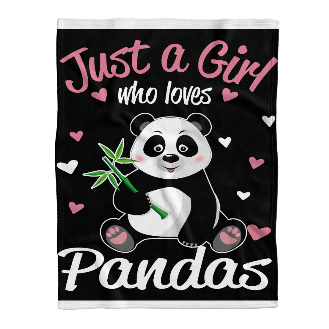 Tee4Lives, Custom Blanket Pandas Blanket – Perfect Gifts For Girls – Fleece Blanket, Small