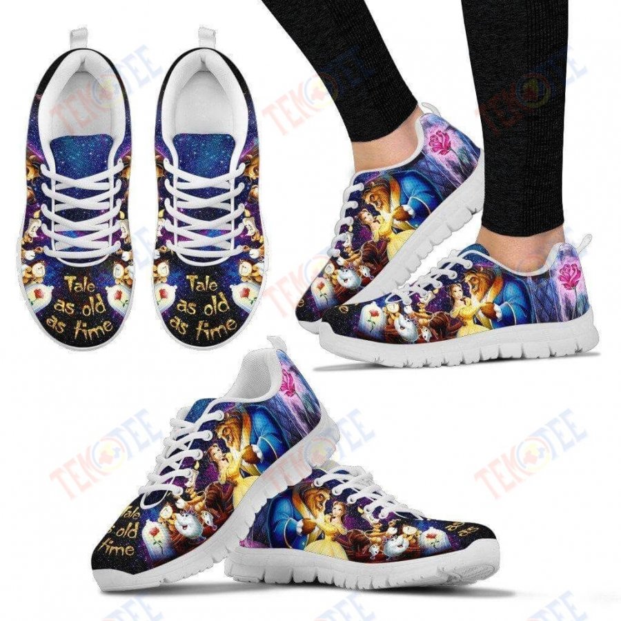 Mens Womens Beauty And The Beast Unisex Sneakers Trending Brand Custom Running Shoes For Men Women TDT716