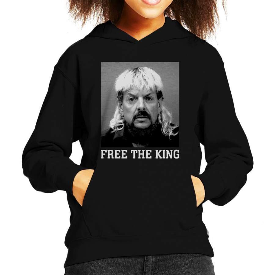 Joe Exotic Free The Tiger King Kid’s Hooded Sweatshirt