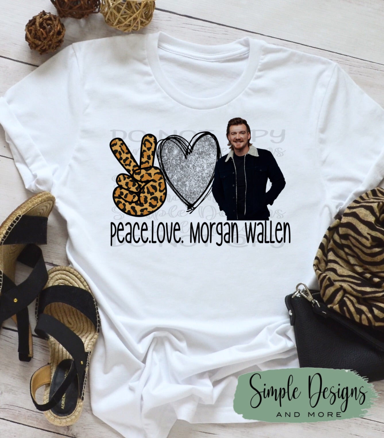 Peace Love Morgan Wallen T-Shirt, Morgan Wallen Country Music Graphic T ...