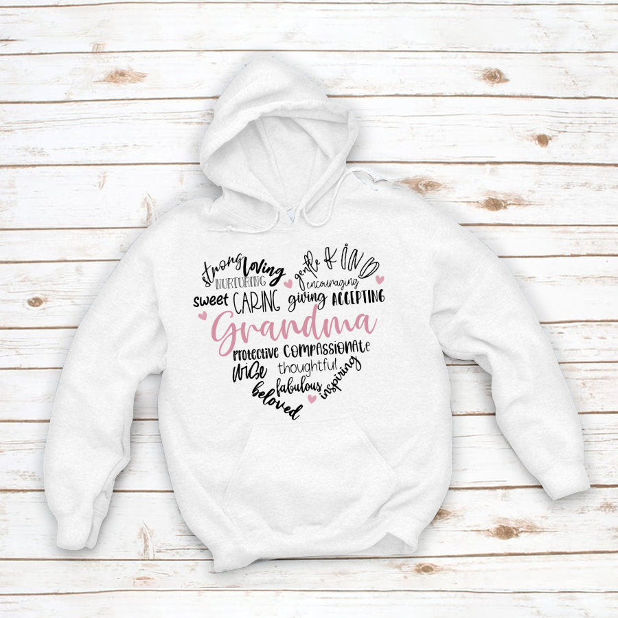 Mother’S Day Shirt, Gift For Grandma Shirt, Grandma Heart Hoodie