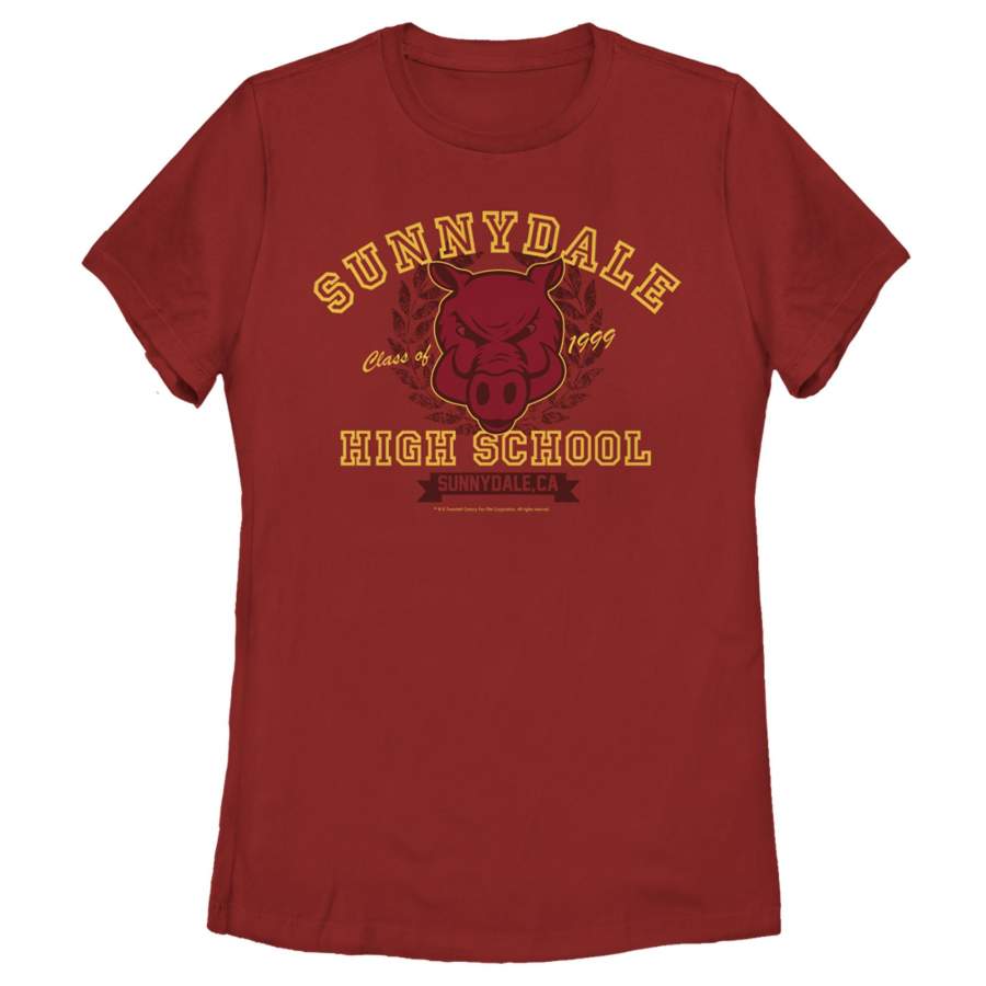 Buffy the Vampire Slayer Women’s Sunnydale Razorbacks School Uniform  T Shirt