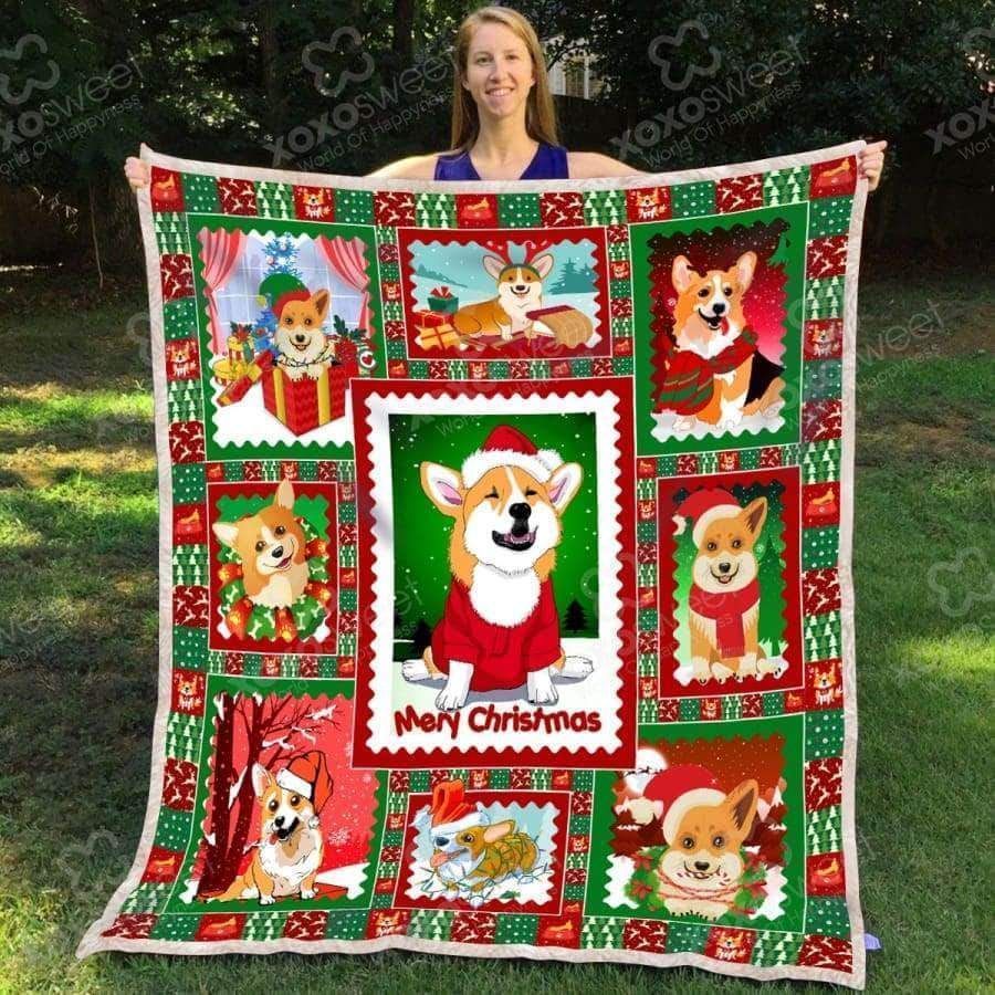 Corgi Xmas Awesome MYT192 3D Customized Quilt