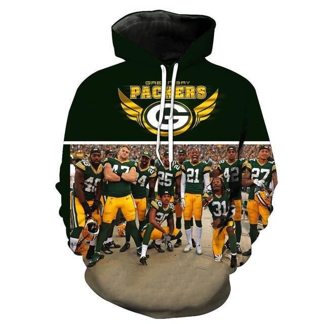 Limited Edition Football Hoodie Green Bay Packers Team 3D Hoodies