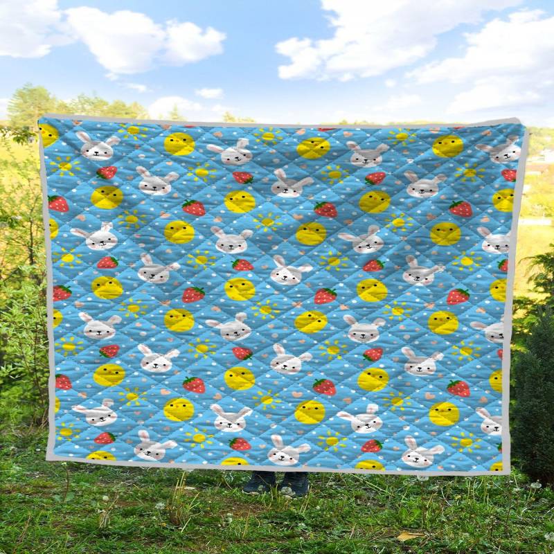 Baby chicken and bunny quilt – maria