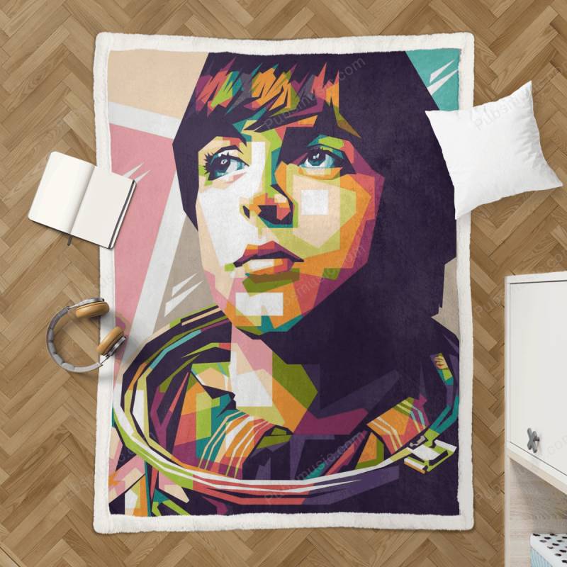 Paul Mccartney The Beatles Wpap Pop Art Sherpa Fleece Blanket Love