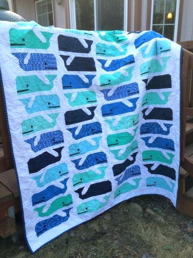 Ocean Baby Whale – Quilt Blanket