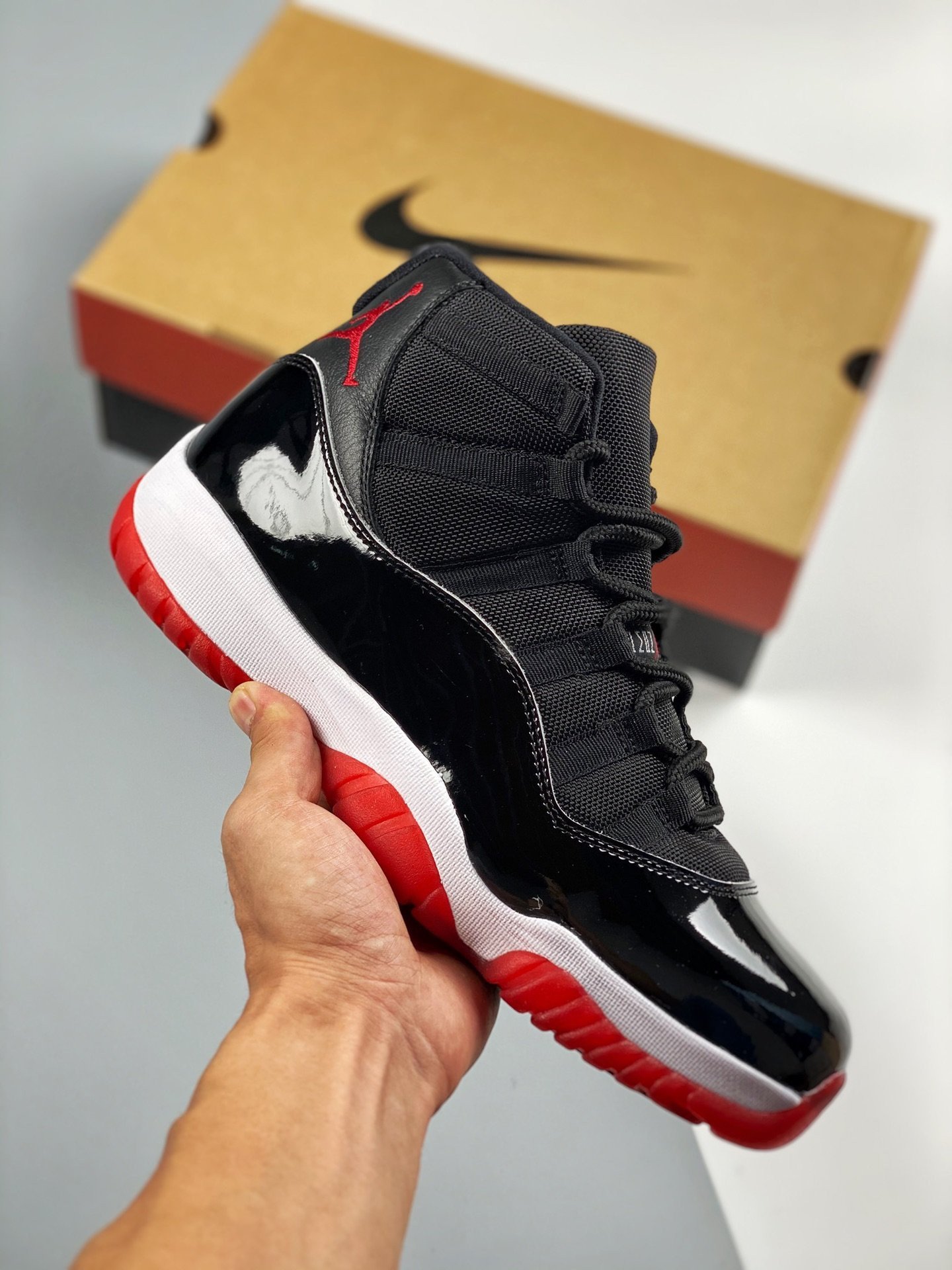 JD 11 ‘Bred 2019’ BlackWhite-Varsity Red 378037-061 5341440