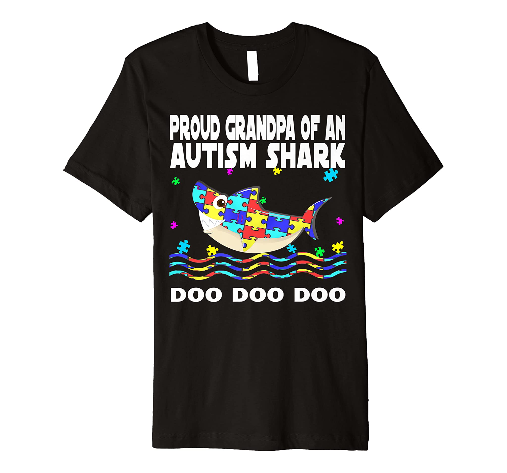 Autism Awareness Shirts Proud Grandpa Of An Autism Shark Premium