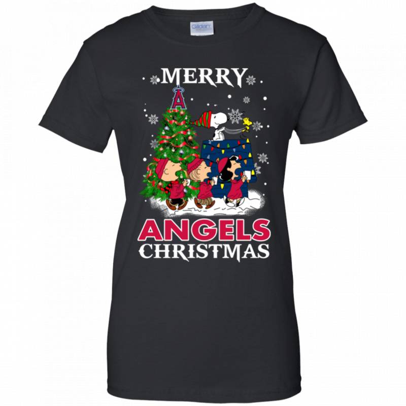 Merry Los Angeles Angels Christmas Snoopy Ugly Sweater Style Shirts