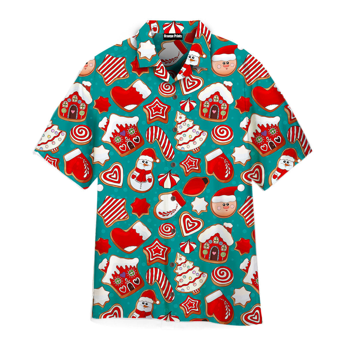 Gingerbread Cookies Christmas Sweets Aloha Hawaii Shirts For Men Women Ha82917