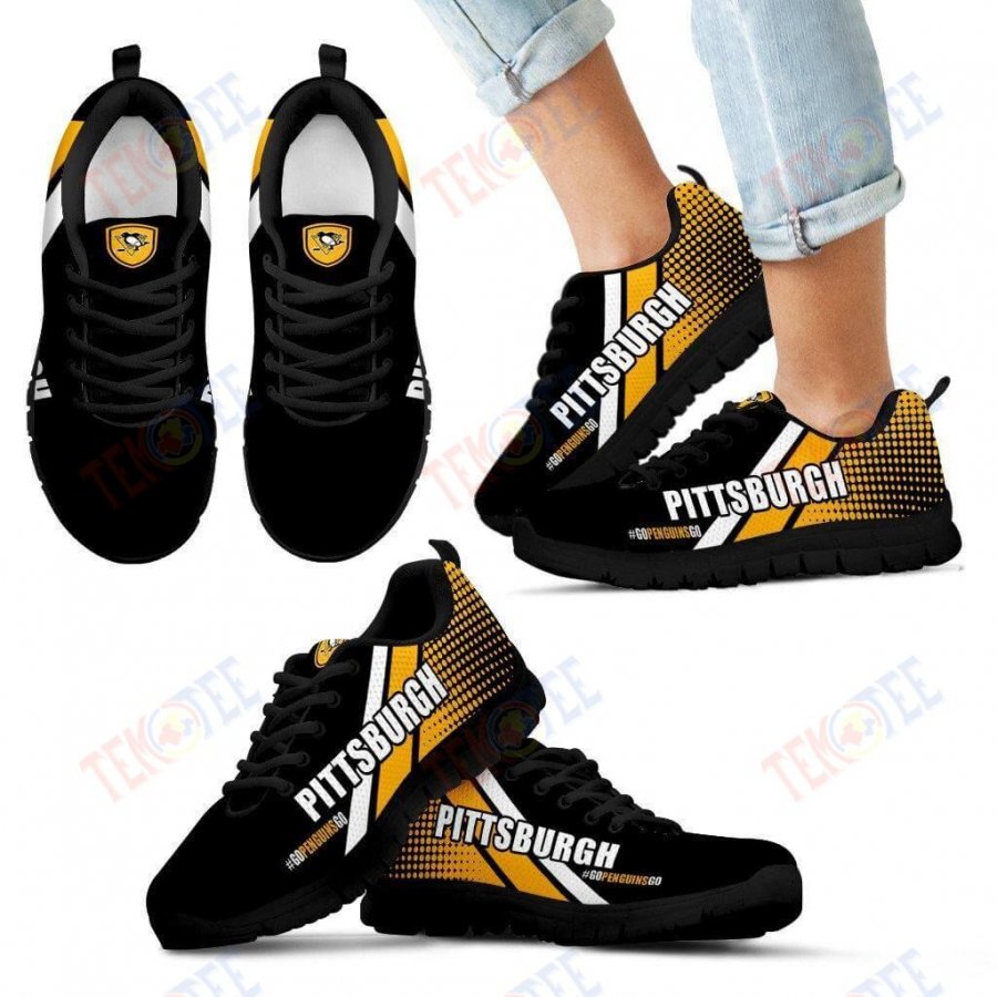 Mens Womens Go Pittsburgh Penguins Sneakers Sneaker Running Shoes For Men Women TDT119