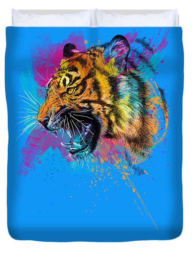 Crazy Tiger 3D Personalized Customized Duvet Cover Bedding Sets Bedset Bedroom Set