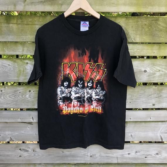 1999 Psycho As Hell Kiss Shirt