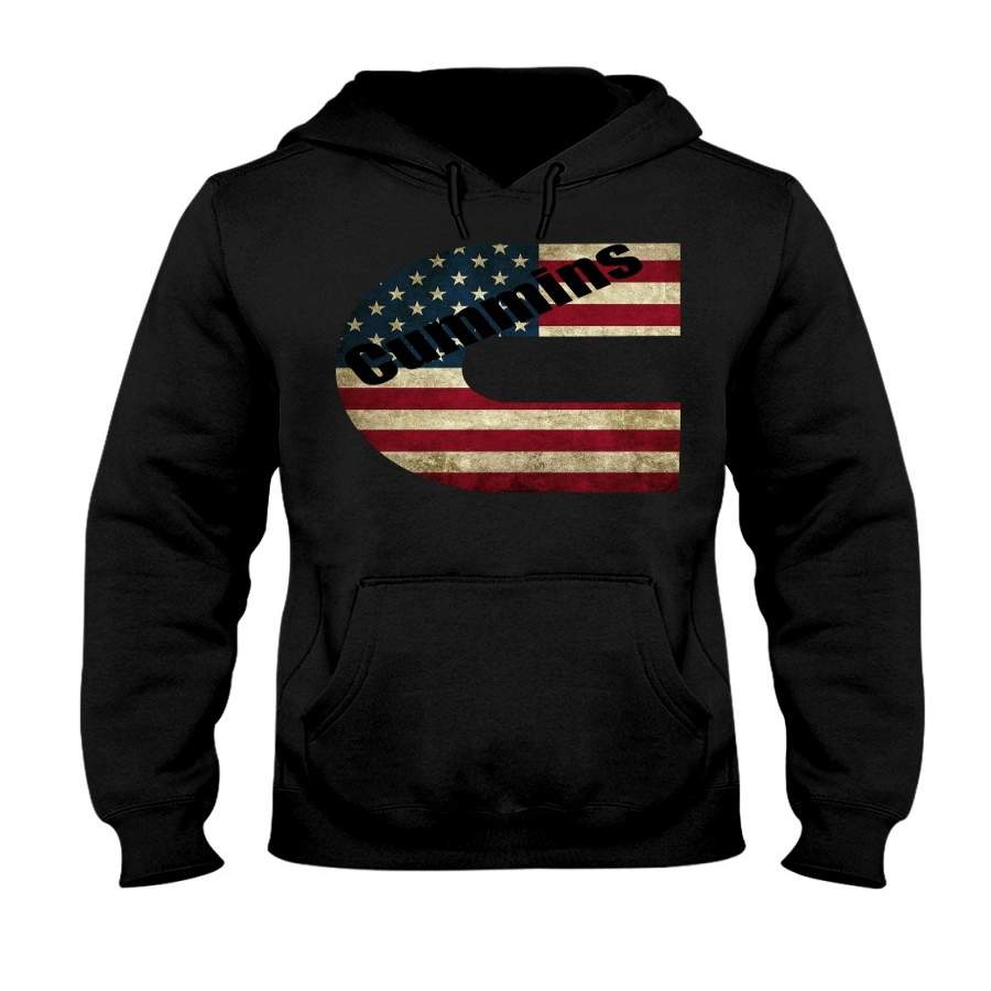 Cummins America Flag Pullover Hoodie