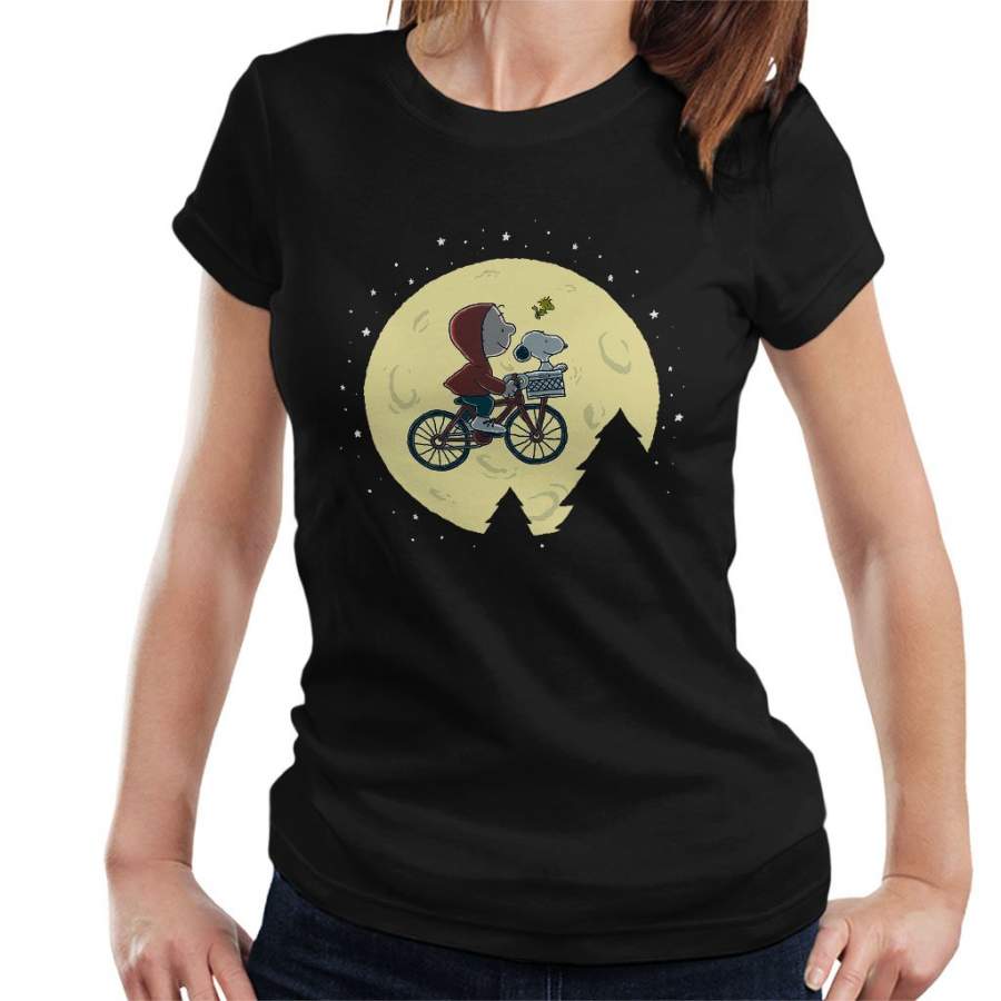 Peanuts Charlie Brown Snoopy ET Mashup Women’s T-shirt