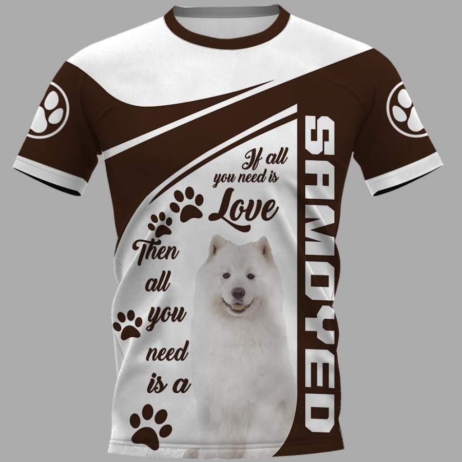 Samoyed Limited 3D Full Printing Shirt
