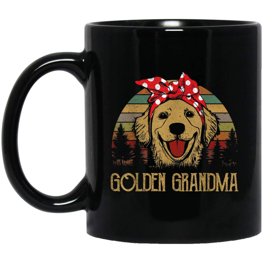 Golden Retriever Grandma Vintage Funny Mom Mother Gift Women Mug