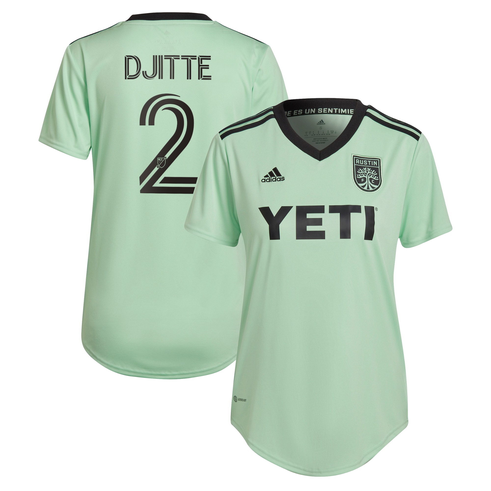 Moussa Djitté Austin FC Women's 2022 The Sentimiento Kit Replica Player Jersey – Mint