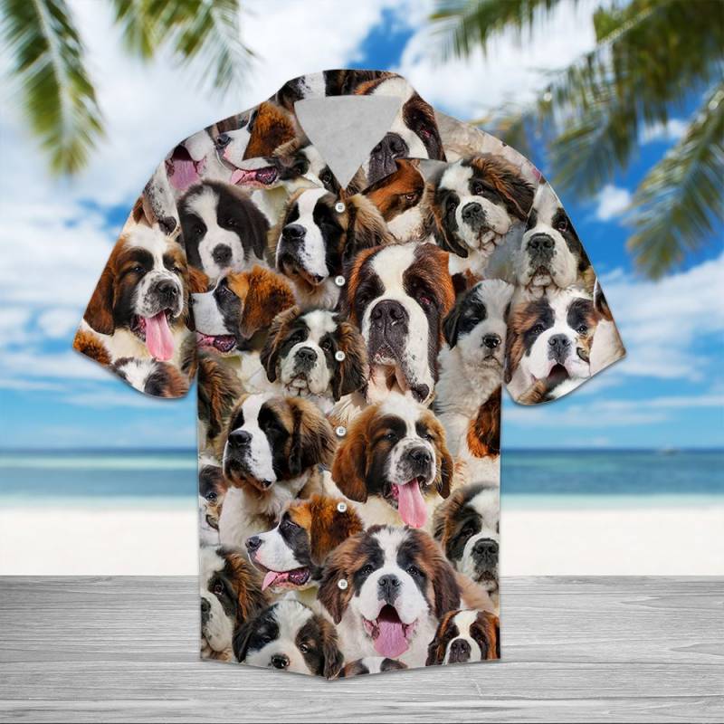 Saint Bernard Awesome Hawaiian Shirt Ha54735