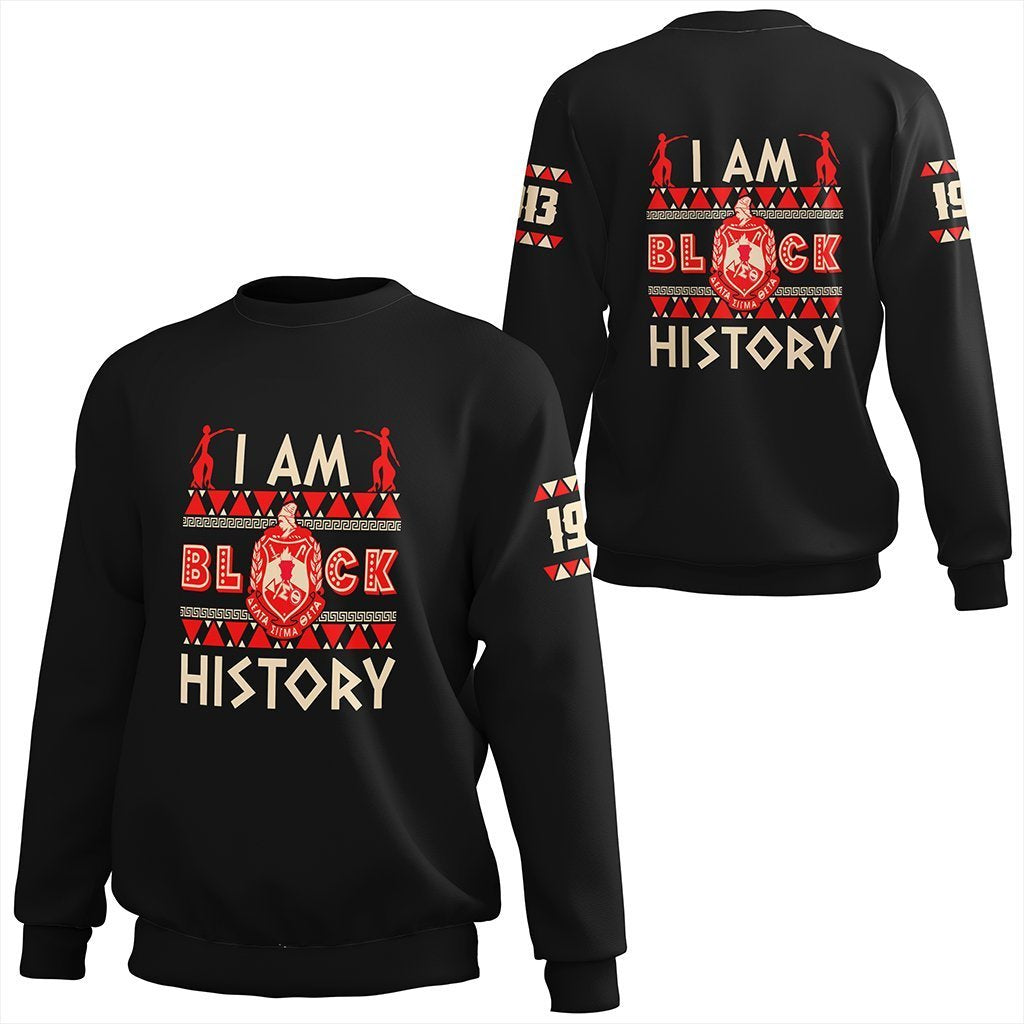 Greek Life Sweatshirt – I Am Black History Delta Sigma Theta Sweatshirt J0