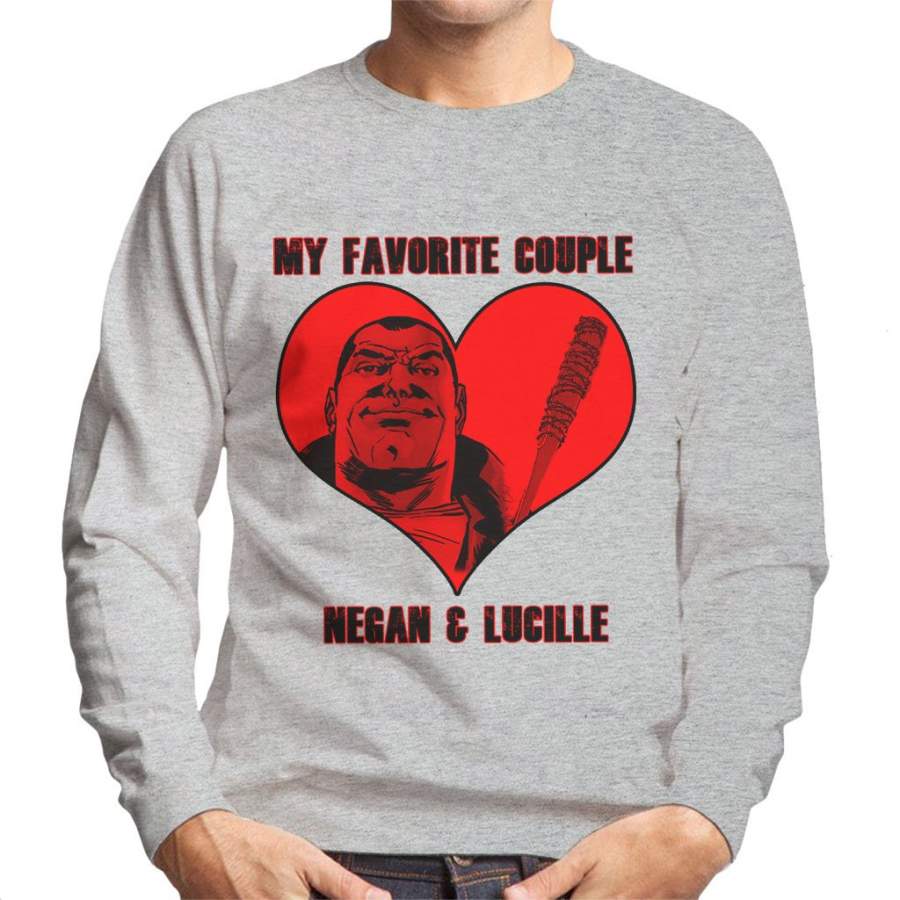 Walking Dead Negan And Lucille Favourite Couple Men’s Sweatshirt