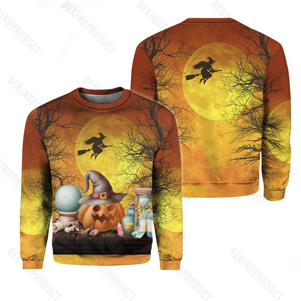 Witch Halloween Crewneck Sweatshirt All Over Print Sweatshirt For Women Sweatshirt For Men Swn1245