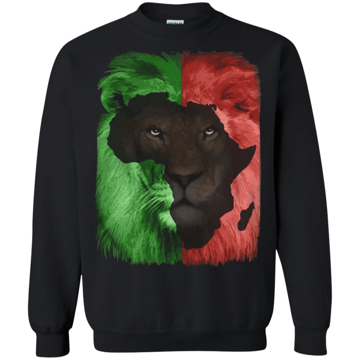 Black pride Lion africa map shirt Sweatshirt