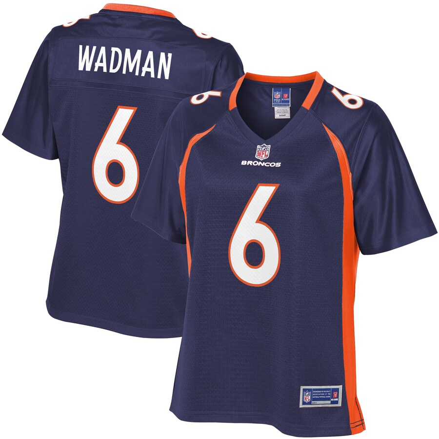 Colby Wadman Denver Broncos NFL Pro Line Womens Alternate Team Player Jersey – Navy