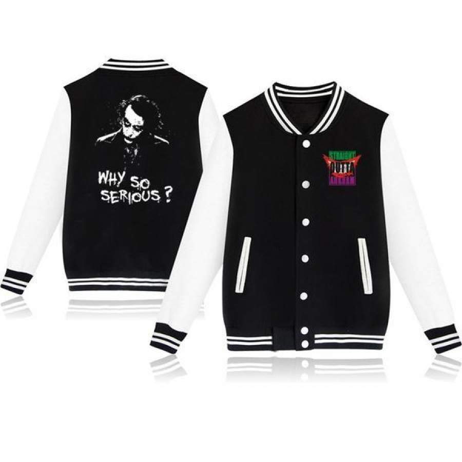 Joker Printed Boys Girls Cotton Sportswear Fashion Casual Jacket Sweatshirt  Baseball Jacket Joaquin Phoenix
 x Lady Gaga