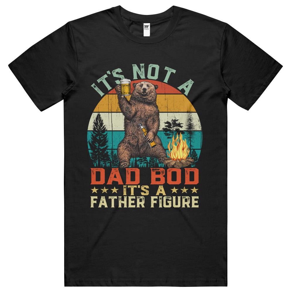 Father Figure Shirt, It’S Not A Dad Bod Its A Father Figure Shirt, It’S Not A Dad Bod It’S A Father Figure Retro Bear Gift Dad T Shirts