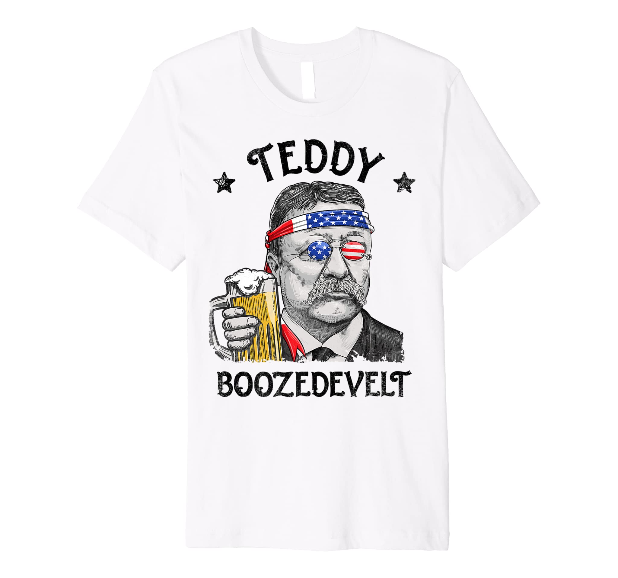 Teddy Boozedevelt Theodore Roosevelt 4th of July Drinking Premium T-Shirt