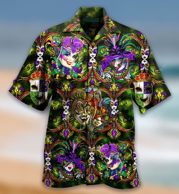 Mardi Gras Shirt Funny Hawaiian Ha69547