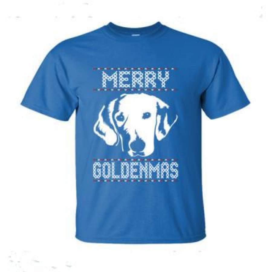 AGR Merry Goldenmas Ugly Christmas Sweater – Ultra-Cotton T-Shirt