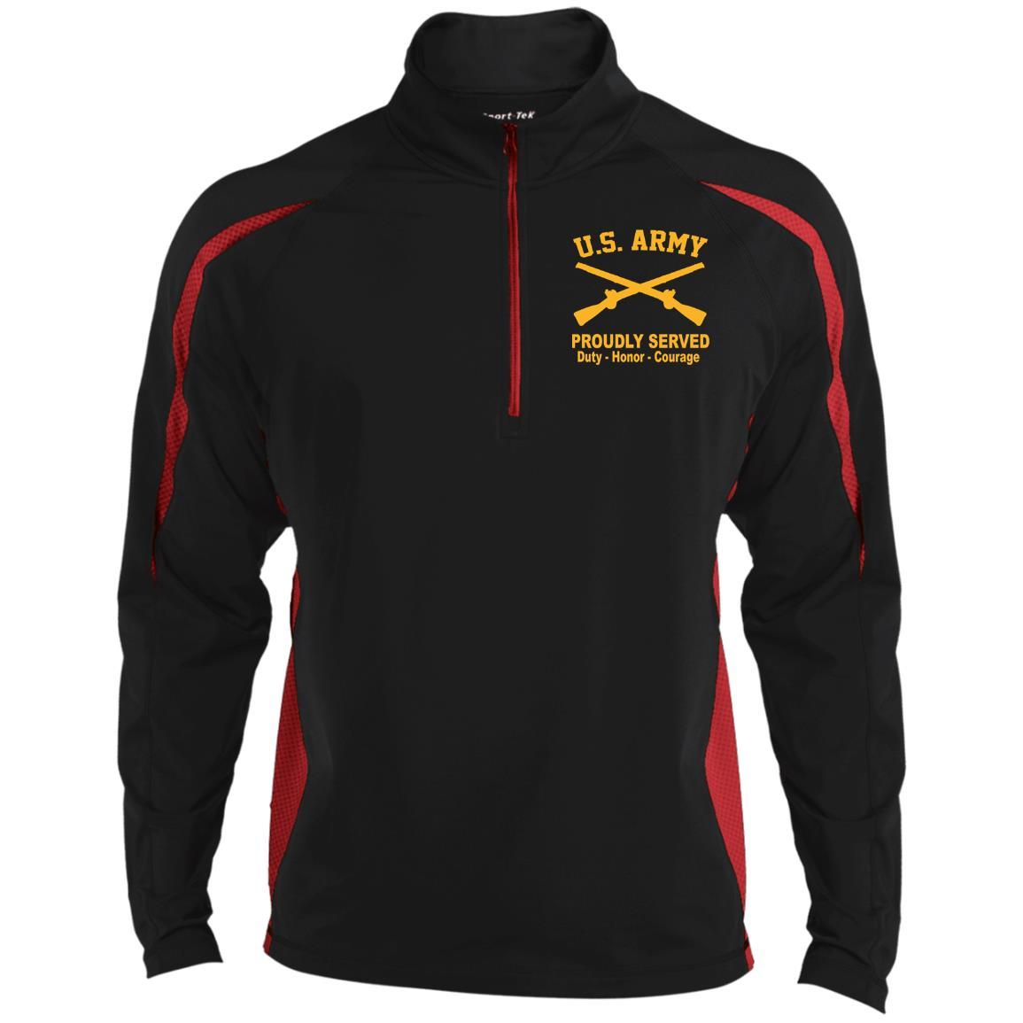 US Army Infantry Embroidered Windshirt – 1/2 Zip