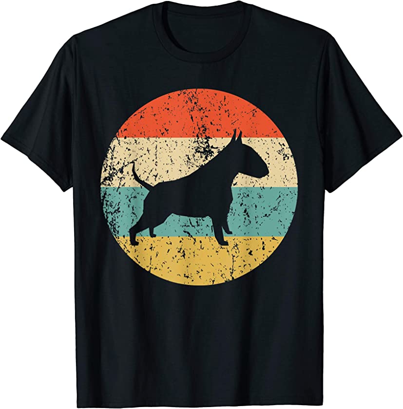 Bull Terrier Shirt – Vintage Retro Bull Terrier Dog T-Shirt