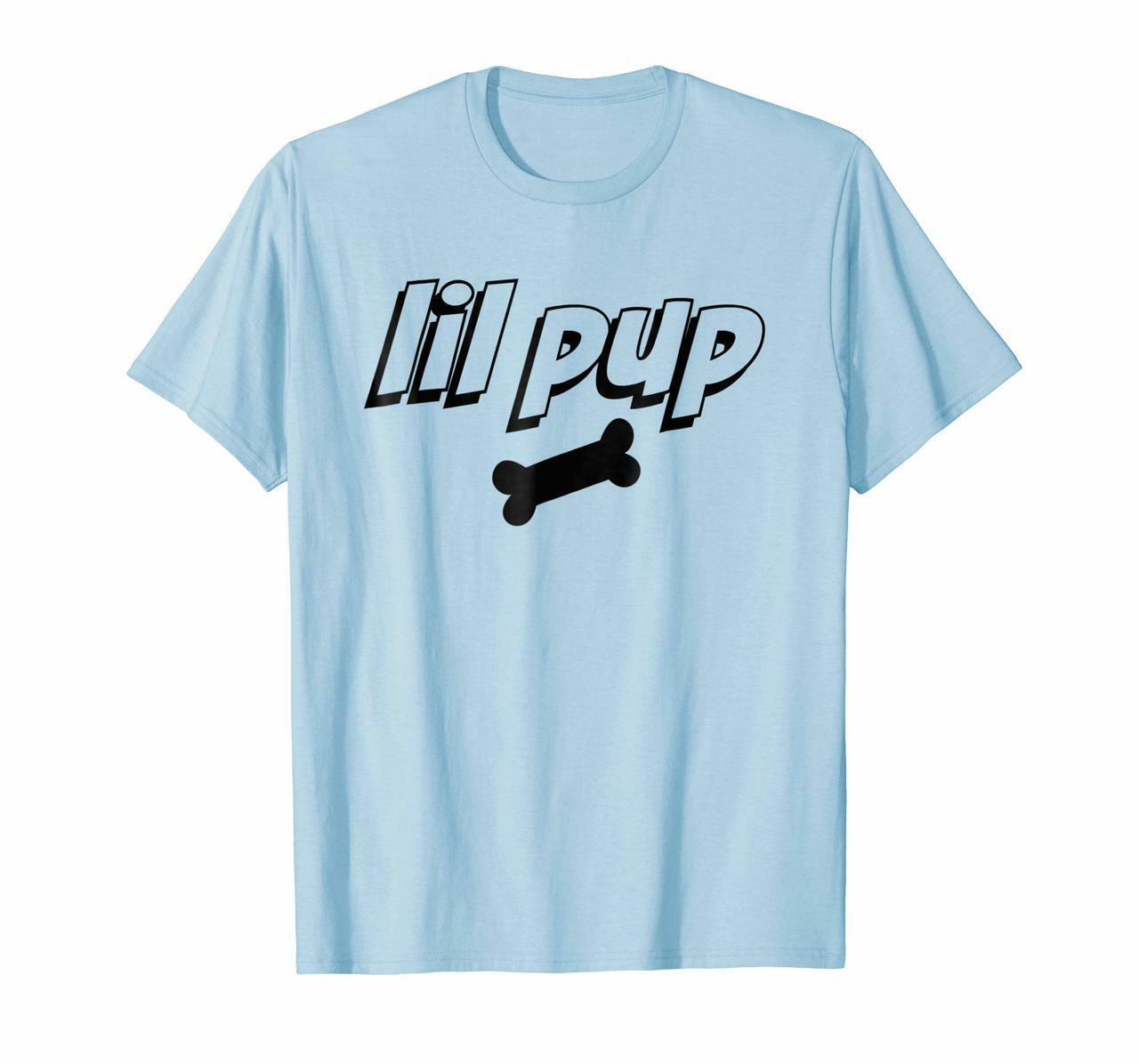 Mens Lil Pup – Dog Puppy Silhouette Pup Play Fetish T Shirt