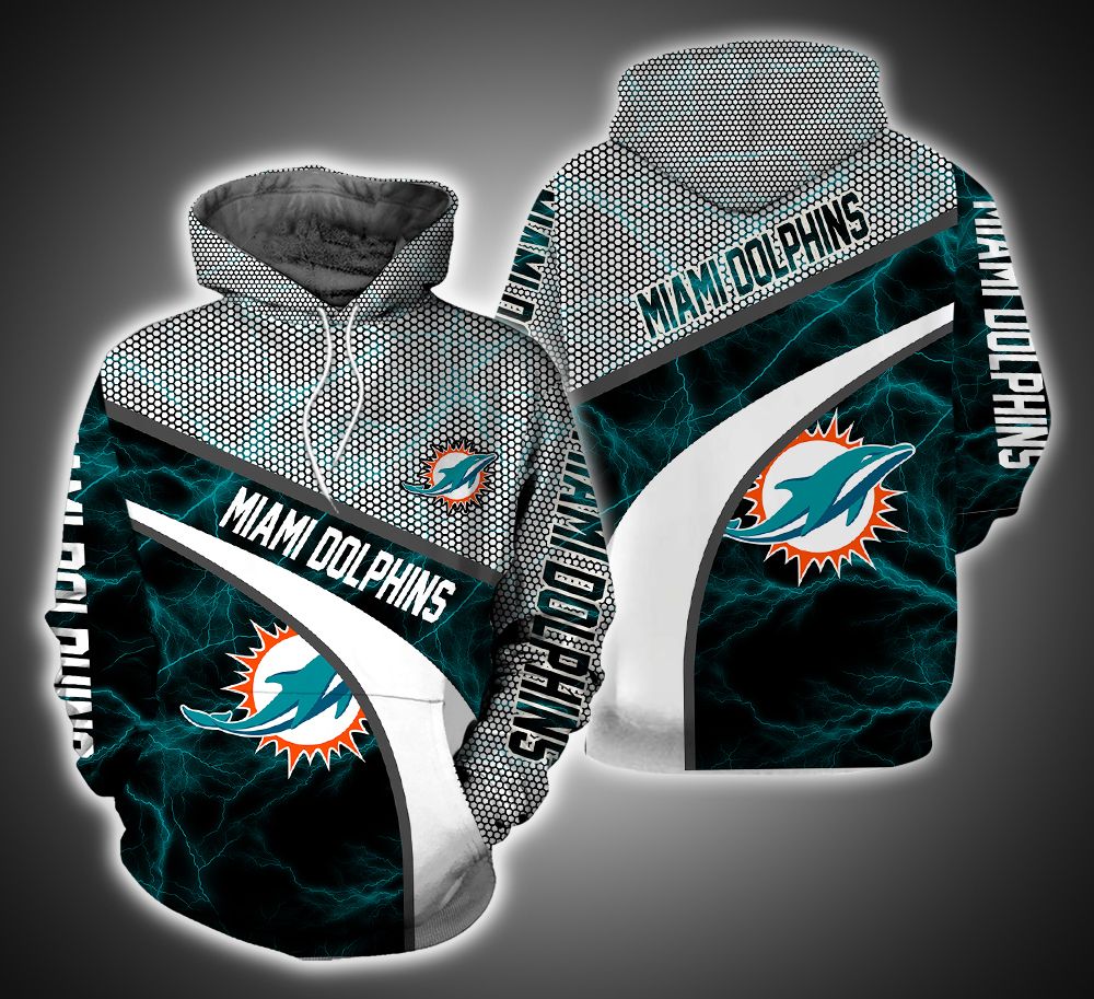 Miami Dolphins Armor Ver.2 3D Print Hoodie