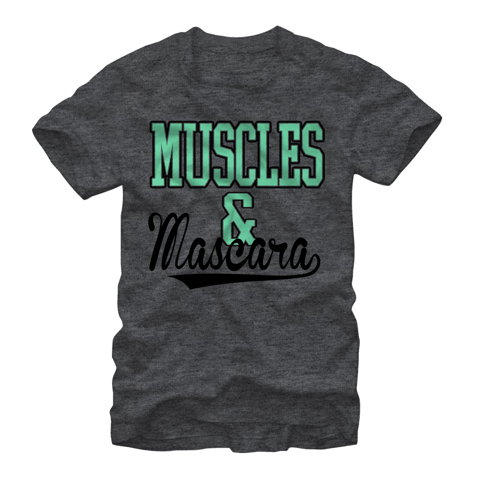 Chin Up Women’S Sporty Muscles And Mascara  Boyfriend Tee