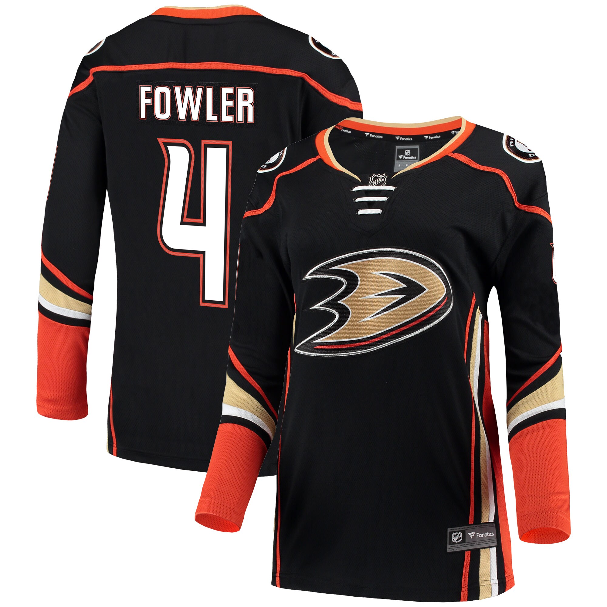 Women's Anaheim Ducks Cam Fowler Black Breakaway Jersey