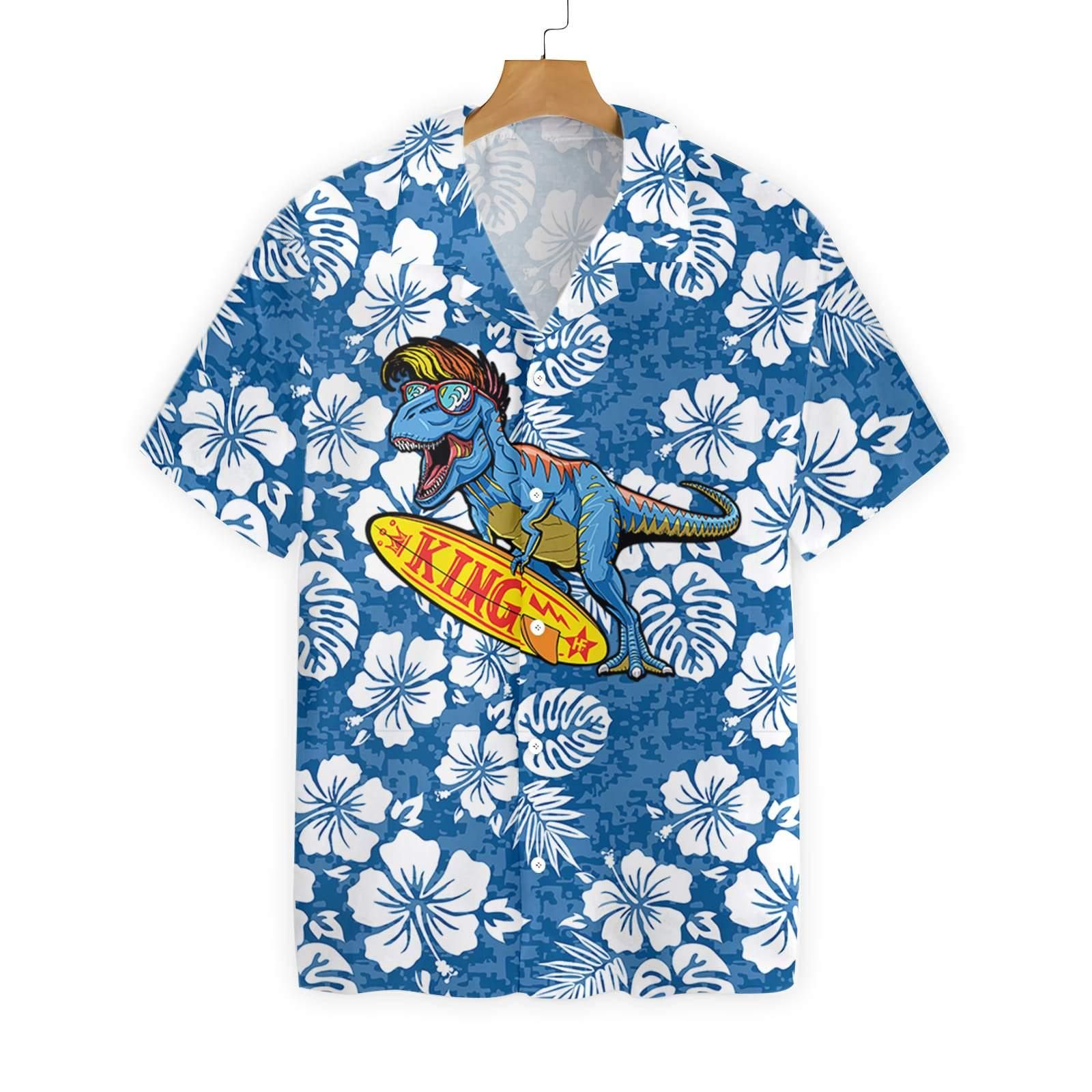 Catch The Waves Dinosaur 2710 Hawaii Shirt Ha9031