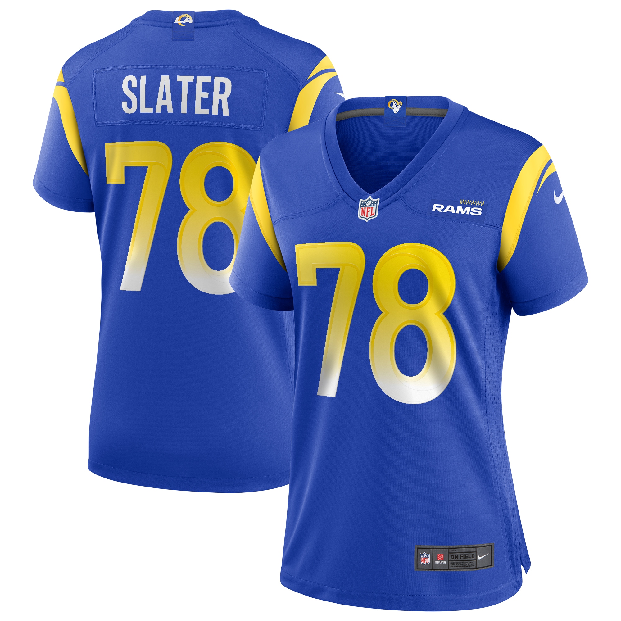 Jackie Slater Los Angeles Rams Women's Game Retired Player Jersey – Royal