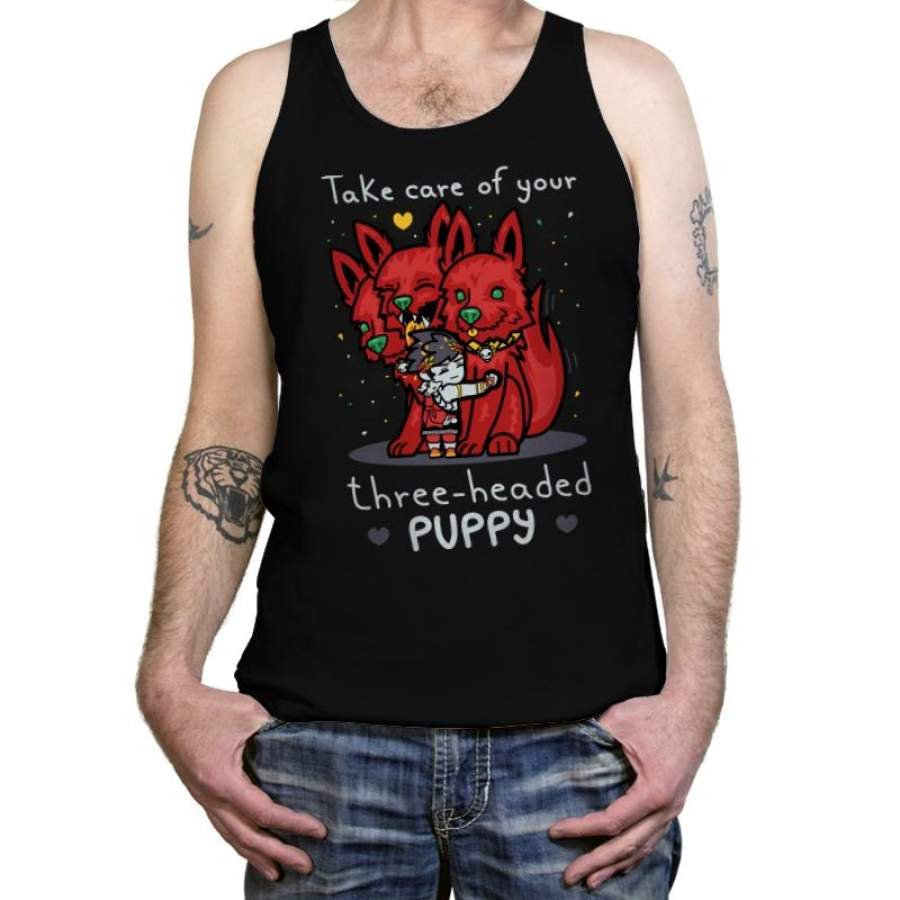 Three-Headed Puppy – Tanktop