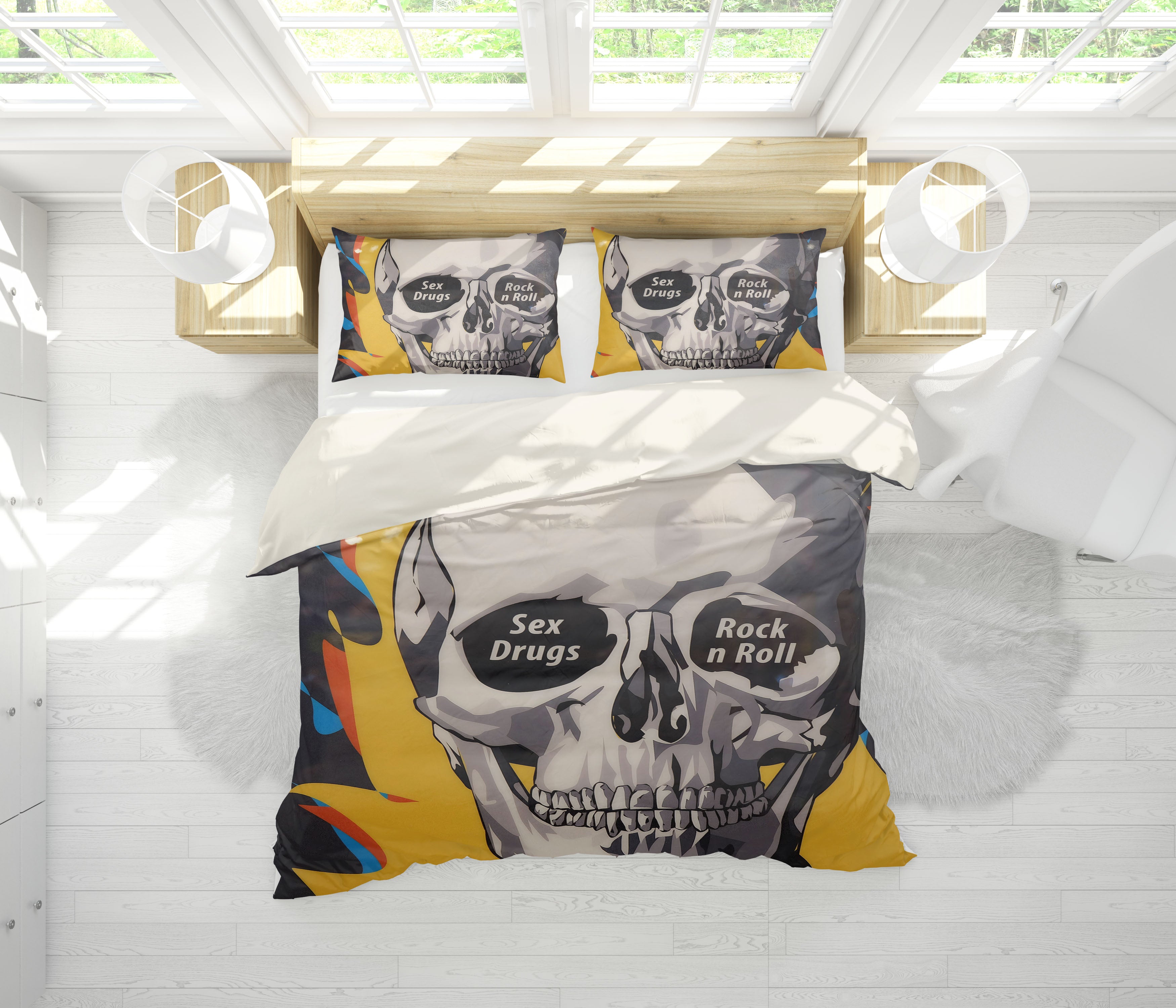 3D Band Nirvana Quilt Cover Set Bedding Set Pillowcases 158