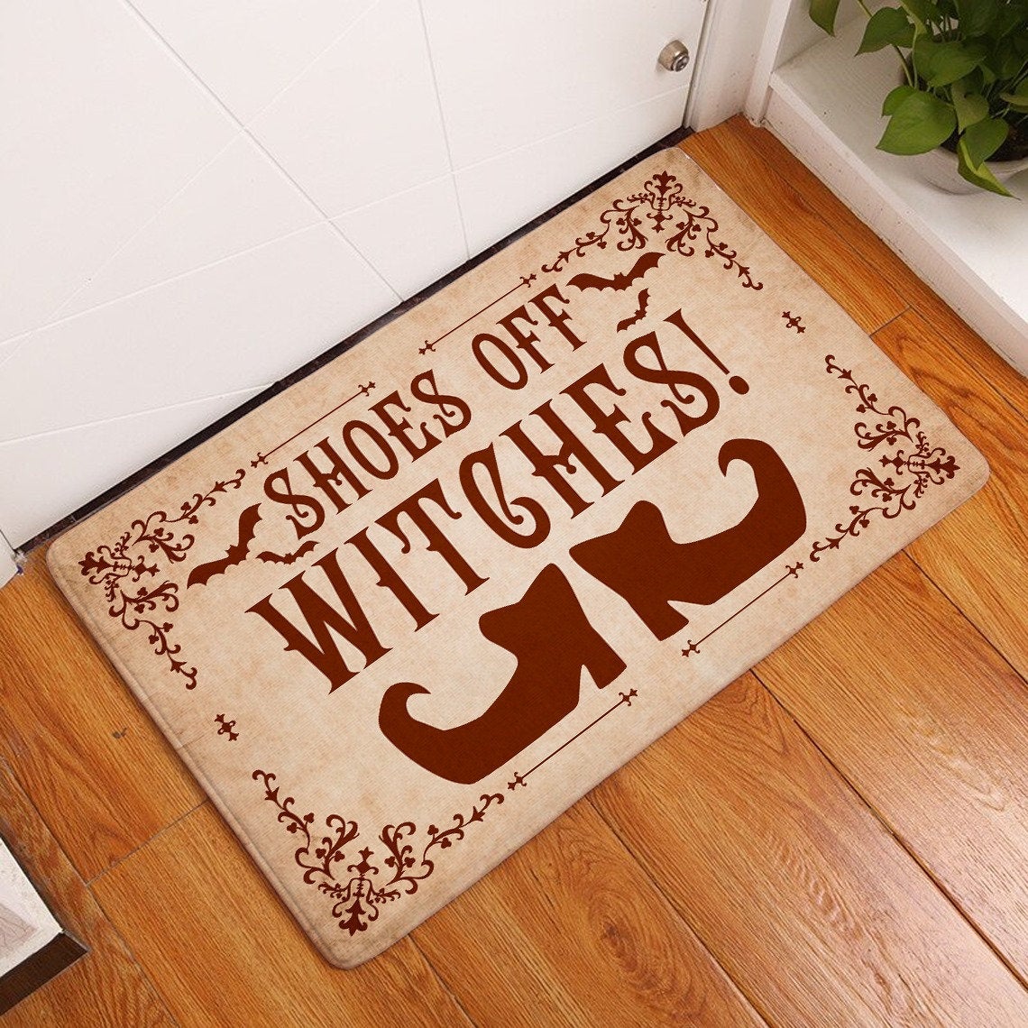 Shoes Off Witches Halloween Doormat | Best Outdoor Halloween Decoration