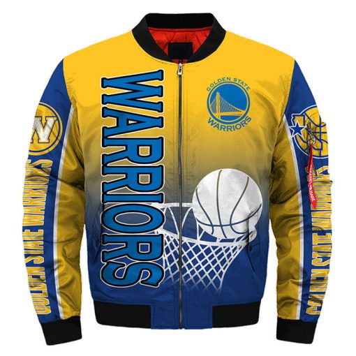 Golden State Warriors Bomber Jacket 3D Full Print – Amelio Shop
